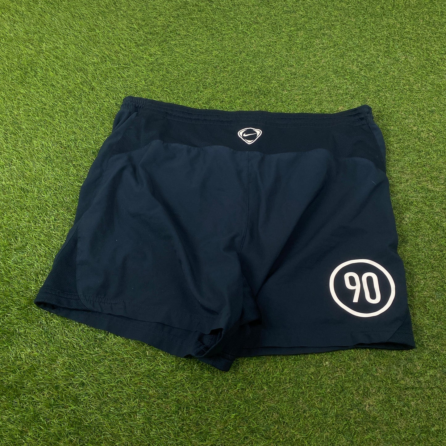 00s Nike T90 Football Shorts Black Large