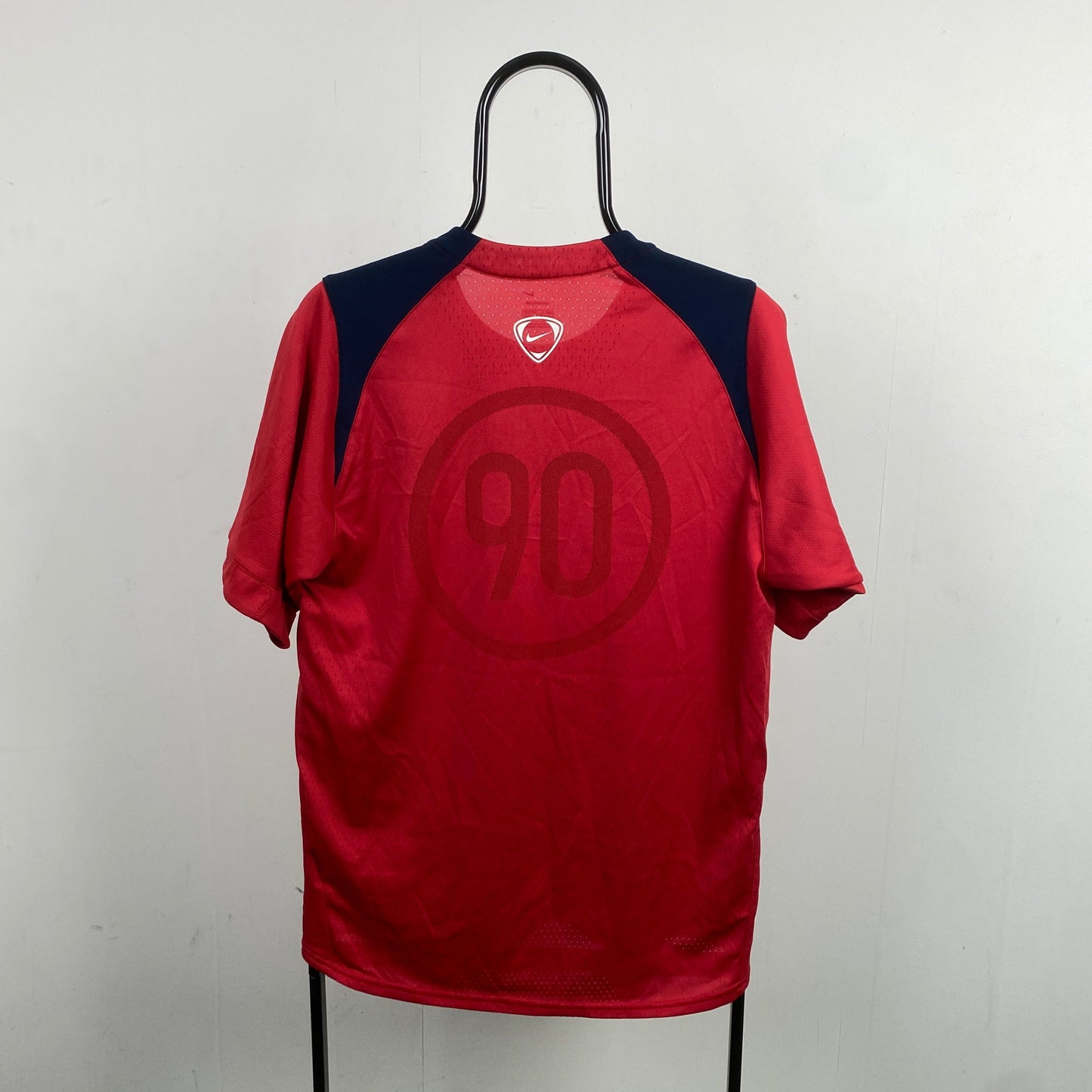 00s Nike Arsenal T90 Football Shirt T-Shirt Red Small