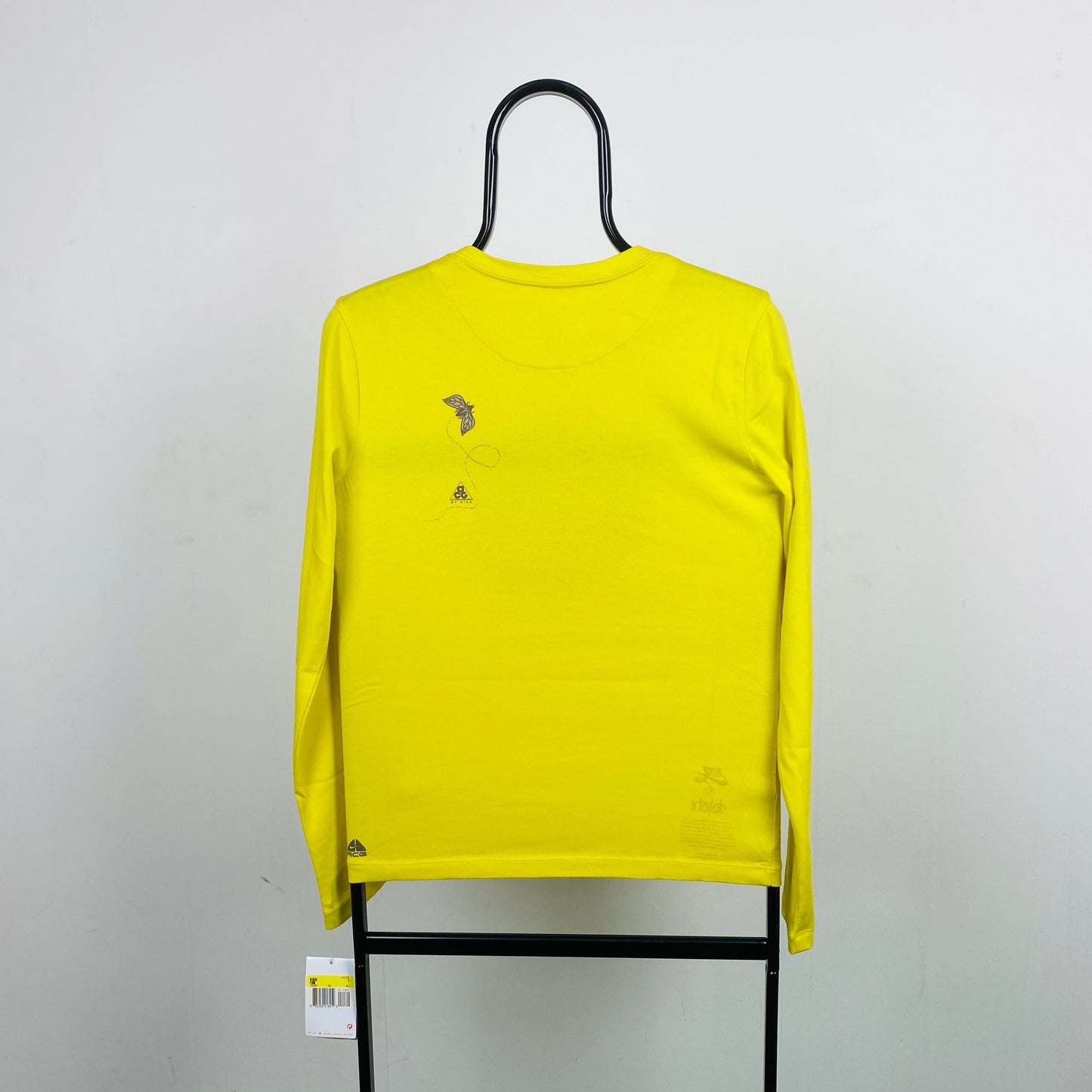 00s Nike ACG Long Sleeve T-Shirt Yellow Small