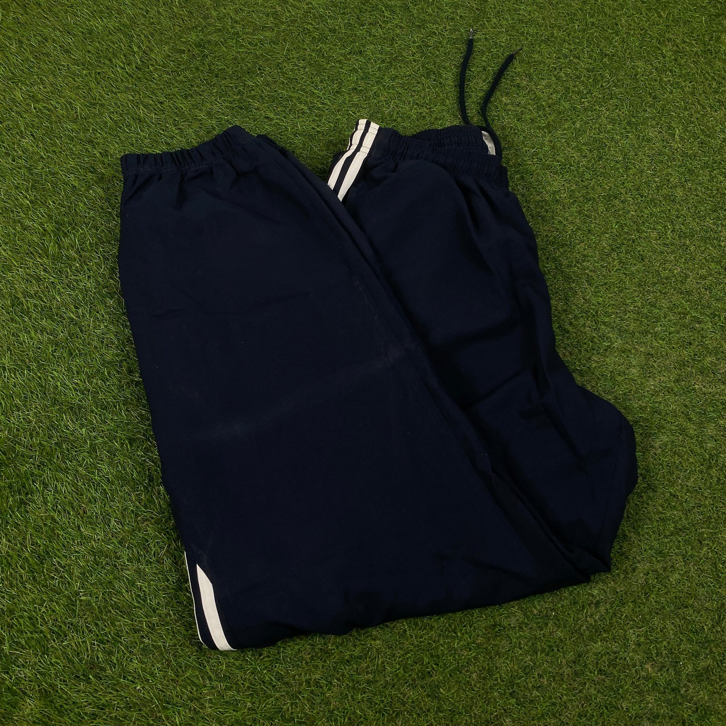 00s Adidas Piping Joggers Blue Medium