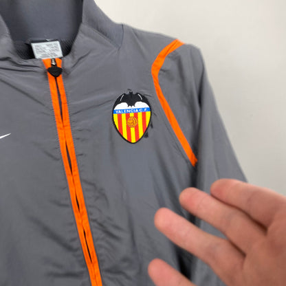 00s Nike Valencia Windbreaker Jacket Grey Small