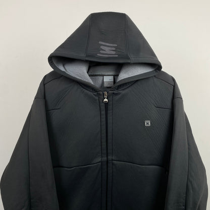 90s Nike Shox Soft Shell Hoodie Grey XL