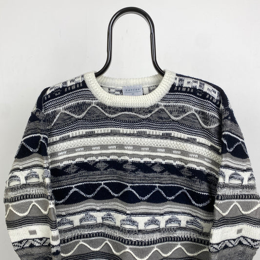 Retro Coogi Style Sweatshirt Black Large
