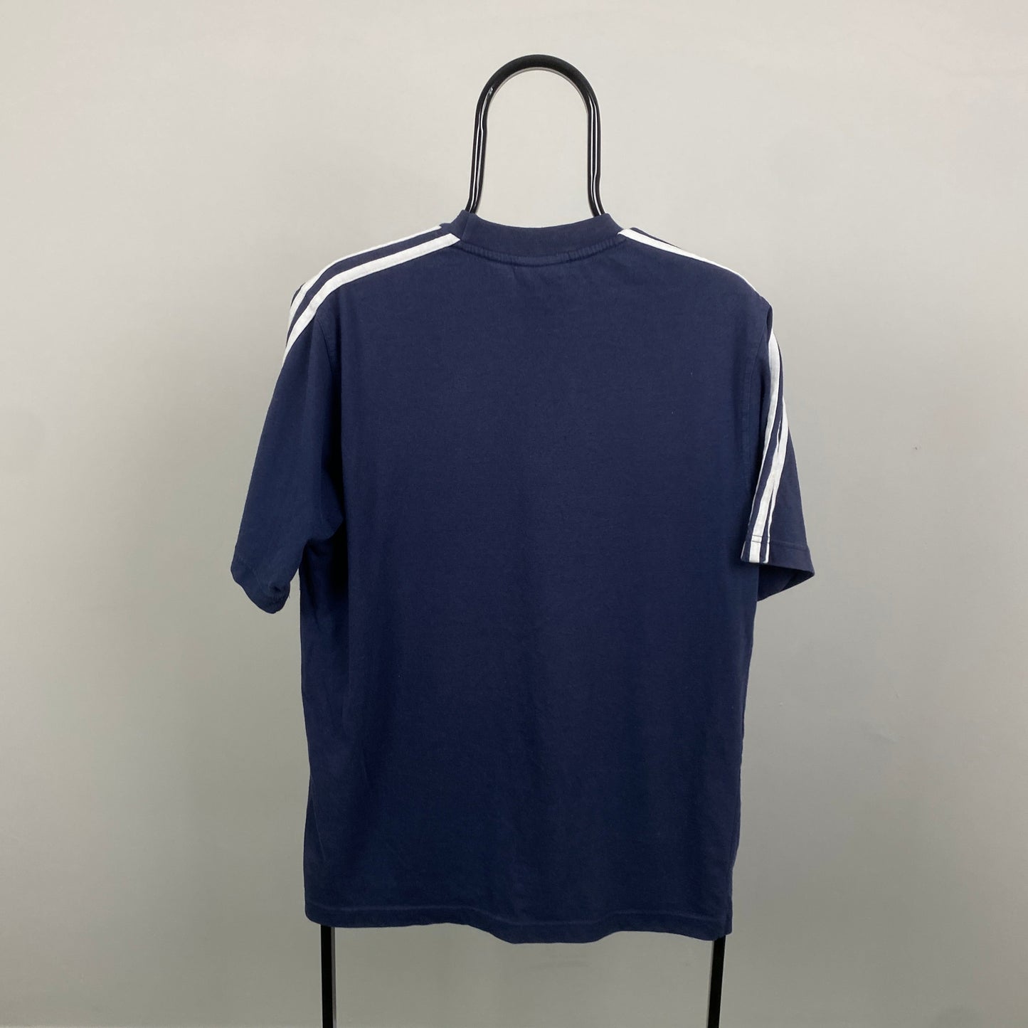 90s Adidas T-Shirt Blue Large