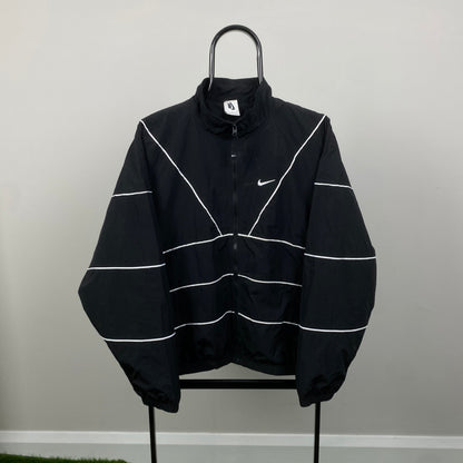 00s Nike Piping Windbreaker Jacket Black XL
