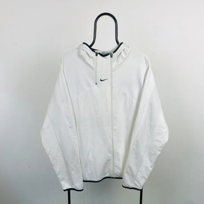 00s Nike Air Max Centre Swoosh Hoodie White Large