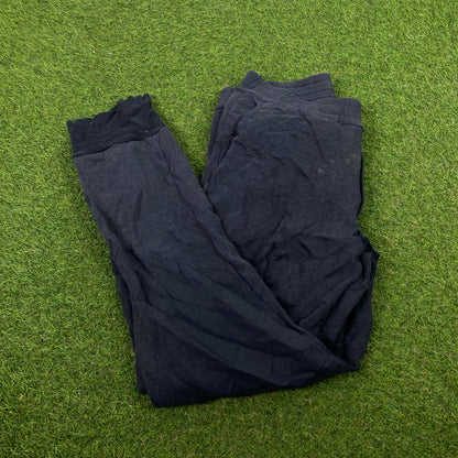 Retro Cotton Joggers Blue Medium