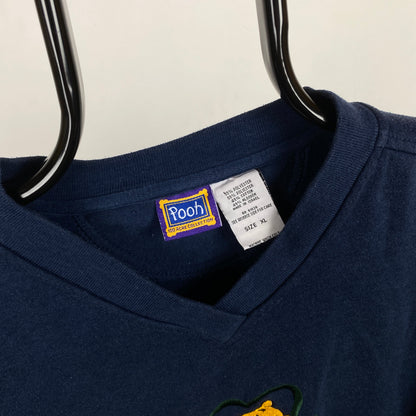 Retro Disney Winnie Sweatshirt Blue XL