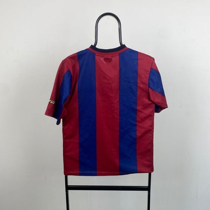 90s Nike Barcelona Football Shirt T-Shirt Red XS