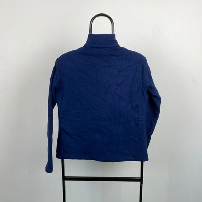 Retro Patagonia Capilene Fleece Sweatshirt Blue Small