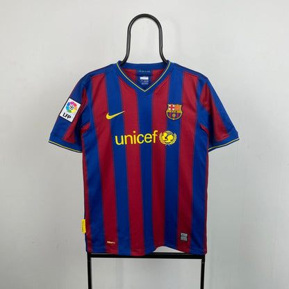 00s Nike Barcelona Ibrahimovic Football Shirt T-Shirt Red Small