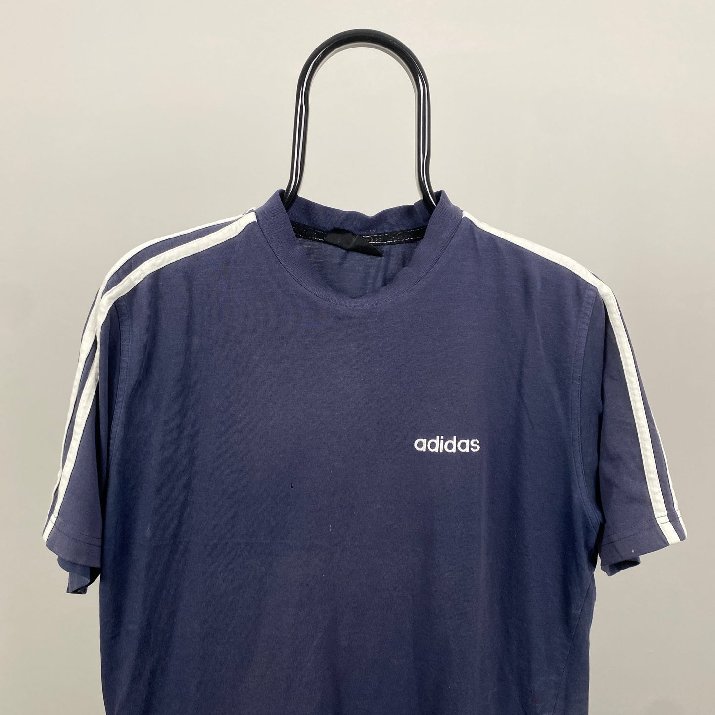 90s Adidas T-Shirt Blue Medium