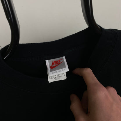 90s Nike Blank T-Shirt Black Small