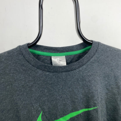 00s Nike Swoosh T-Shirt Grey XXL