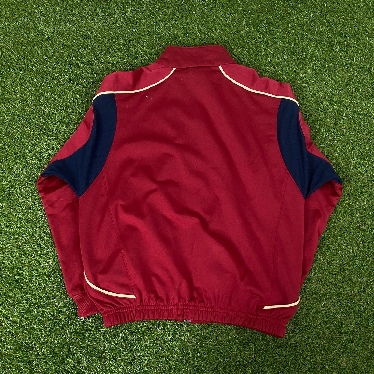 90s Nike Barcelona Windbreaker Jacket + Joggers Tracksuit Set Red XS