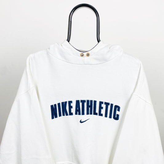 00s Nike Athletic Hoodie White XL