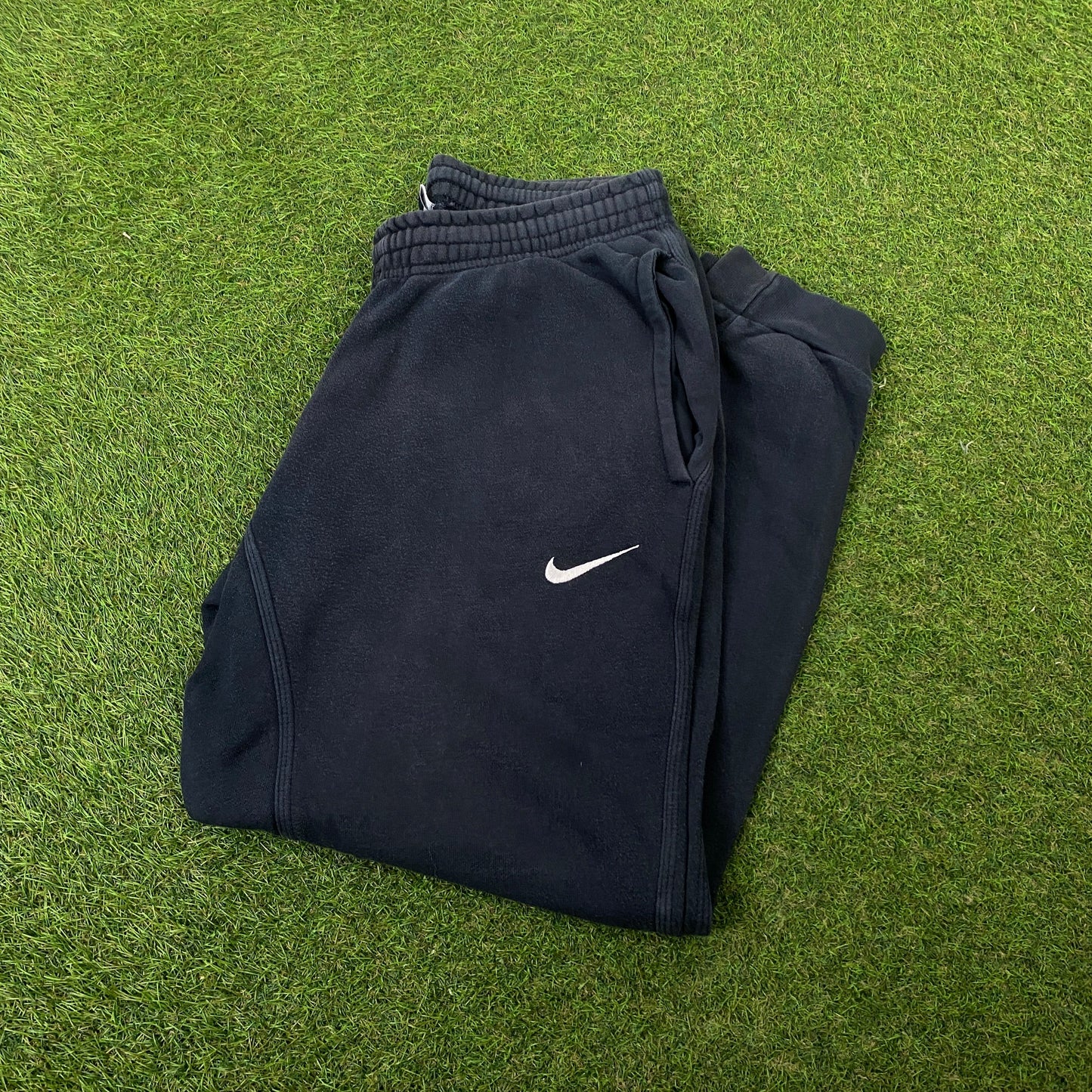 00s Nike Wide Leg Cotton Joggers Blue Small