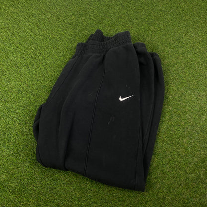 00s Nike Wide Leg Cotton Joggers Black Large