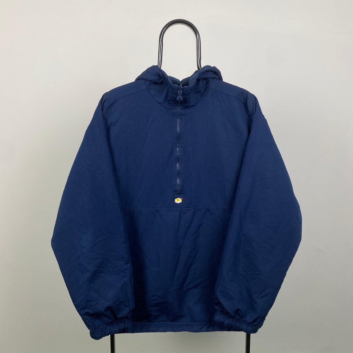 00s Nike Tn Air Reversible Fleece Coat Jacket Blue Large