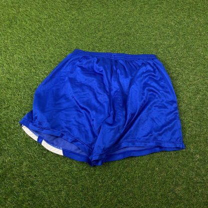 90s Adidas Equipment Football Shorts Blue Large