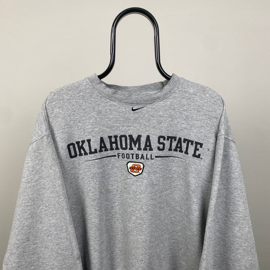 90s Nike Oklahoma State Sweatshirt Grey XL