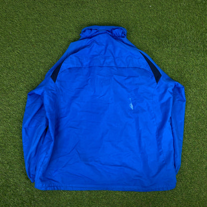 00s Nike Piping Tracksuit Set Jacket + Joggers Blue XL