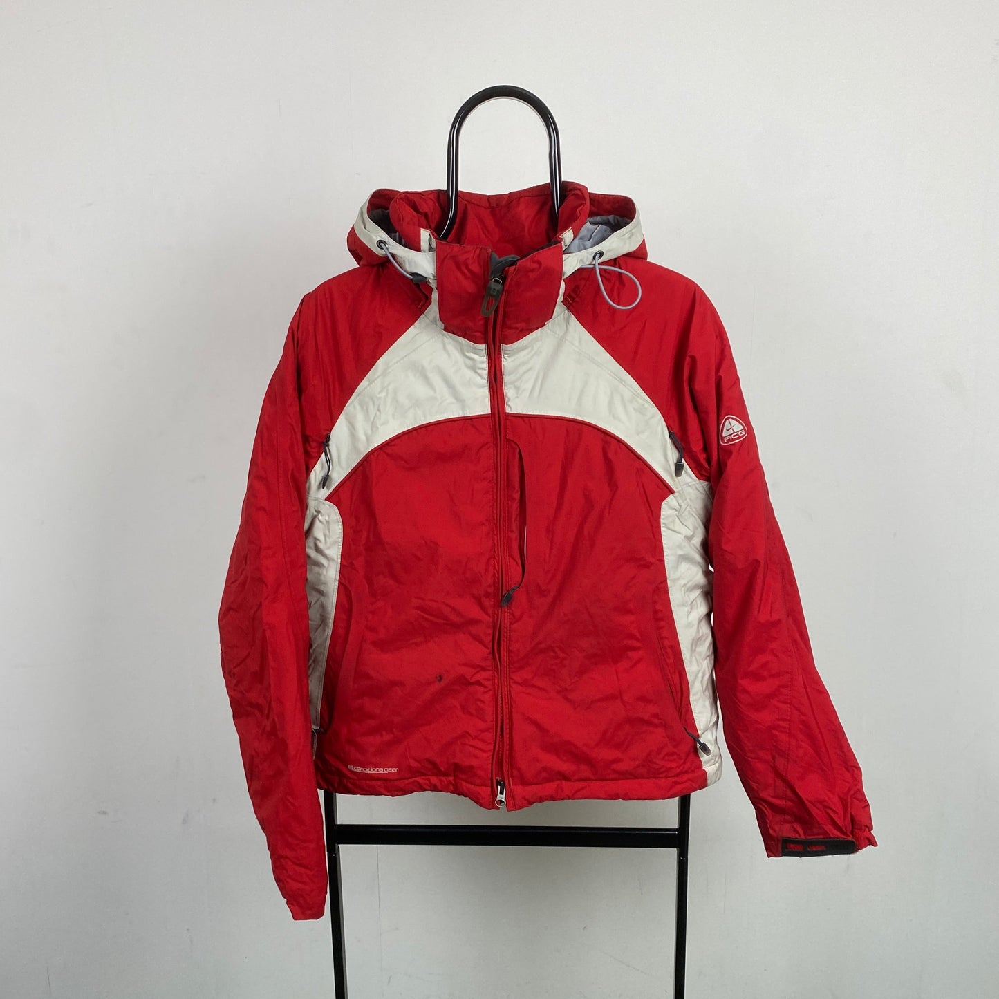 00s Nike ACG Waterproof Coat Jacket Red Womens Medium