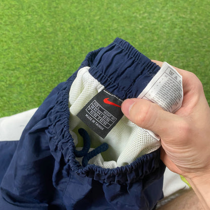 90s Nike Piping Shorts Blue Large