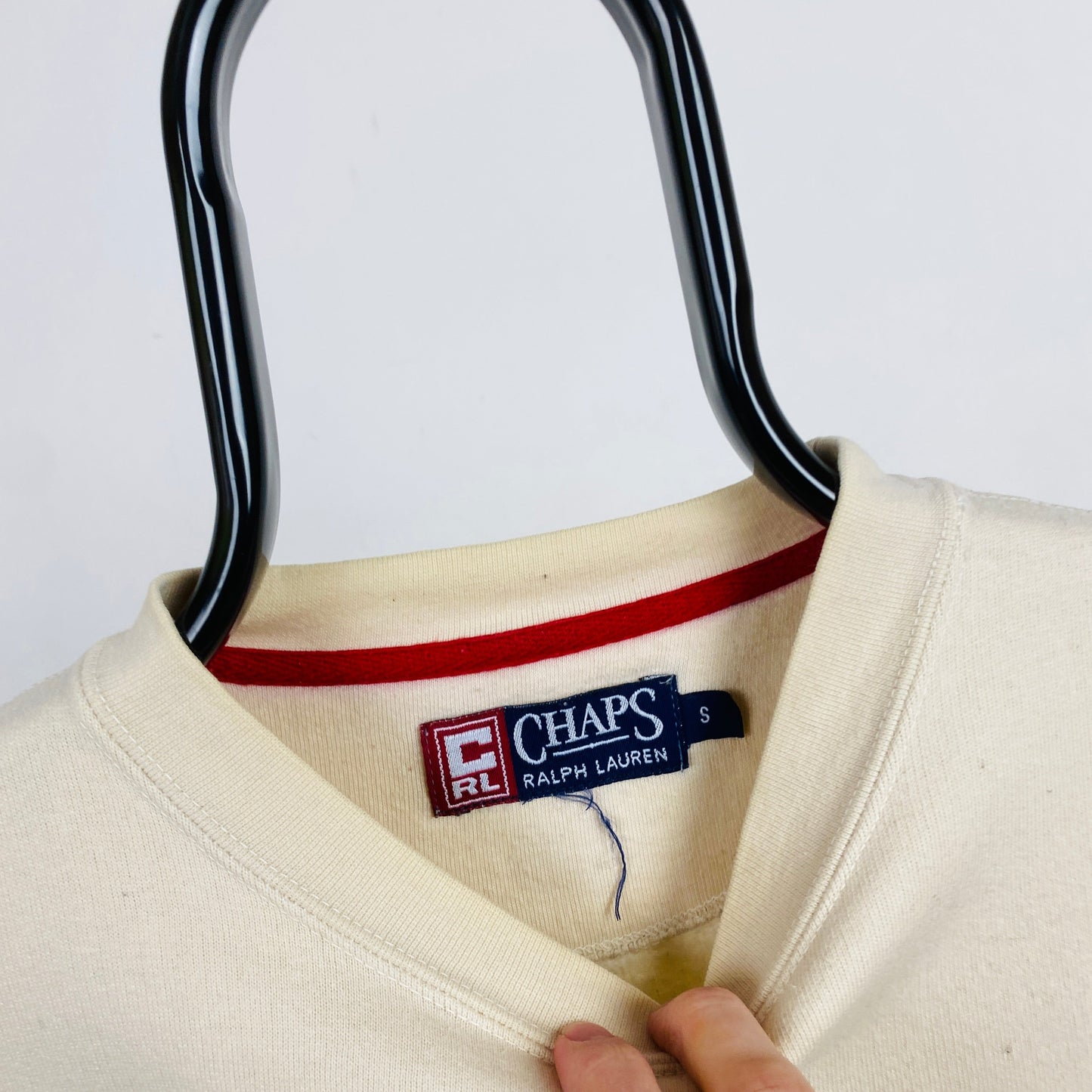 Retro Chaps Ralph Lauren Sweatshirt Brown Small