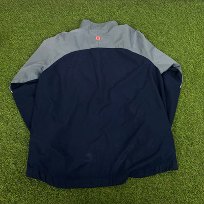 00s Nike Shox Windbreaker Jacket + Joggers Set Blue Small