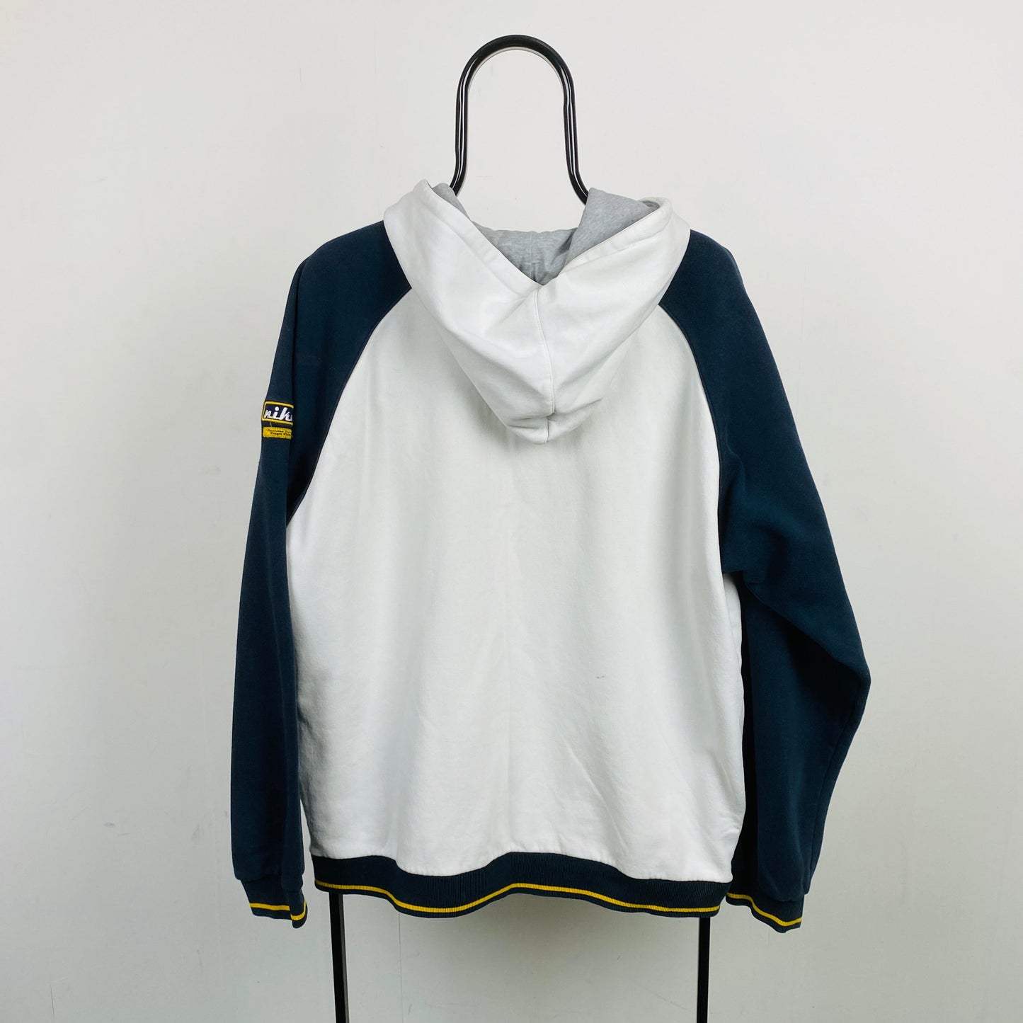 90s Nike Zip Hoodie White Large