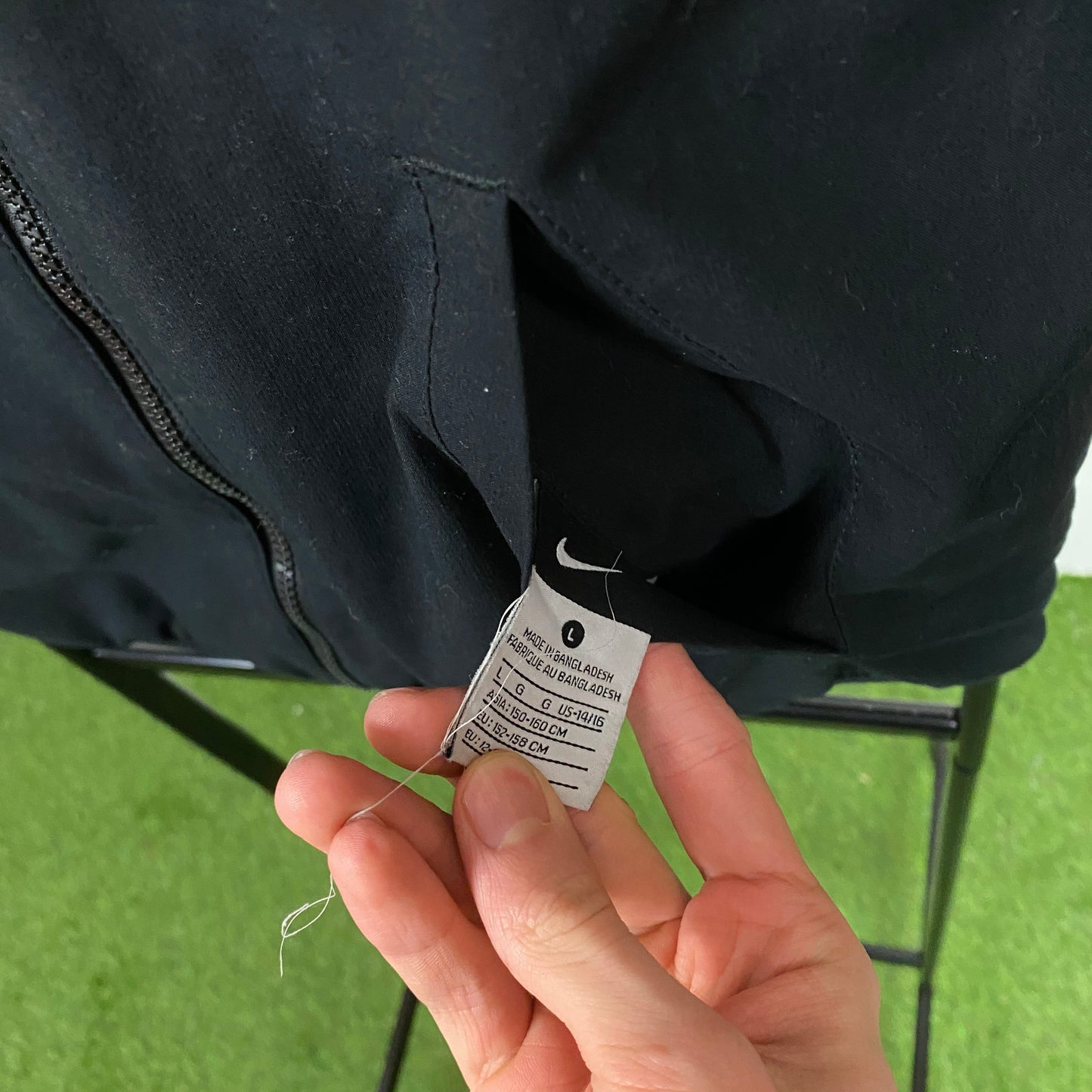 00s Nike Reversible Piping Jacket Black Small
