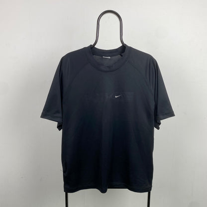 00s Nike Football Shirt T-Shirt Black Large