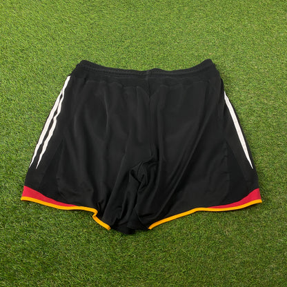 00s Adidas Germany Football Shorts Black Large