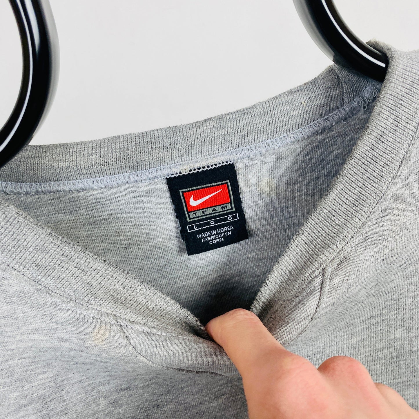 90s Nike Air Sweatshirt Grey Large