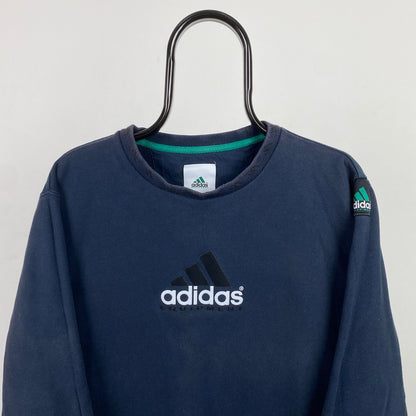 90s Adidas Equipment Sweatshirt Blue Small