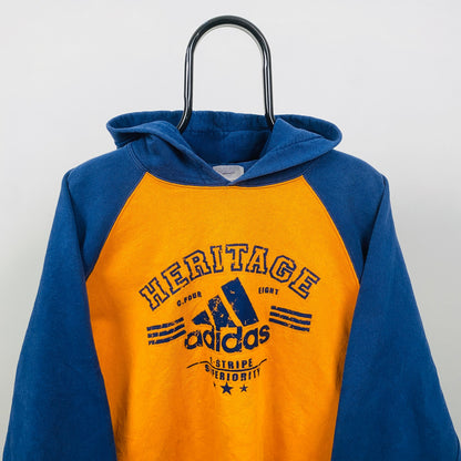 90s Adidas Hoodie Blue Medium
