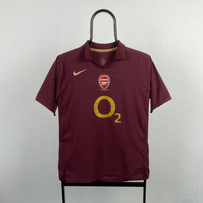 00s Nike Arsenal Highbury Football Shirt T-Shirt Red Small