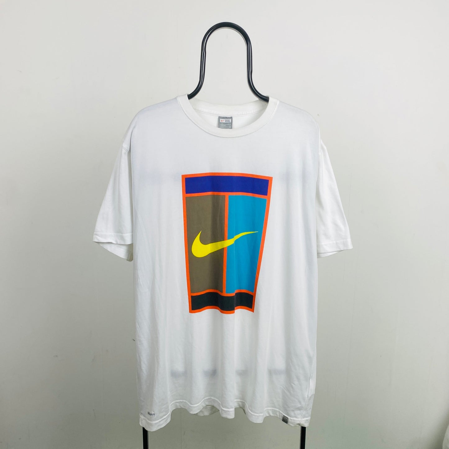 00s Nike Court Tennis T-Shirt White XXL