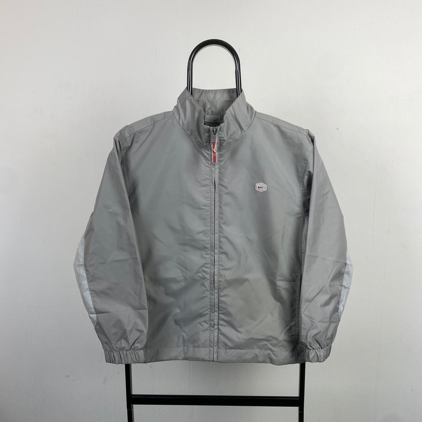 00s Nike Tn Hex Windbreaker Jacket Grey XS