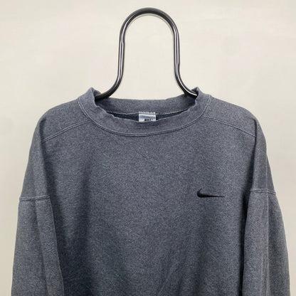 90s Nike Sweatshirt Grey Large
