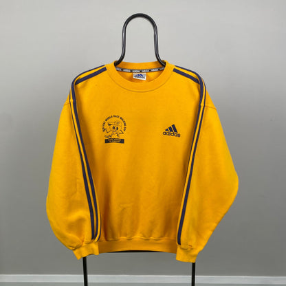 90s Adidas Sweatshirt Yellow XL