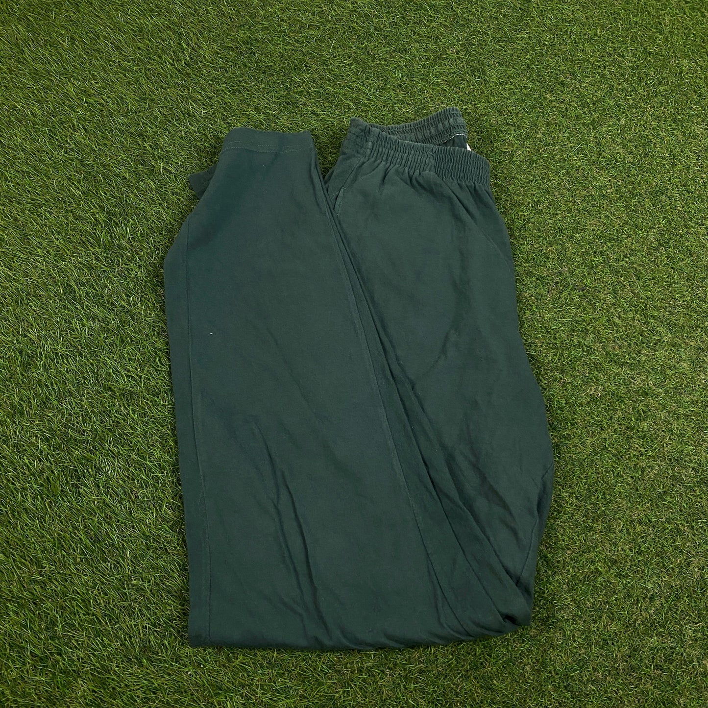 90s Nike Cotton Joggers Green Medium