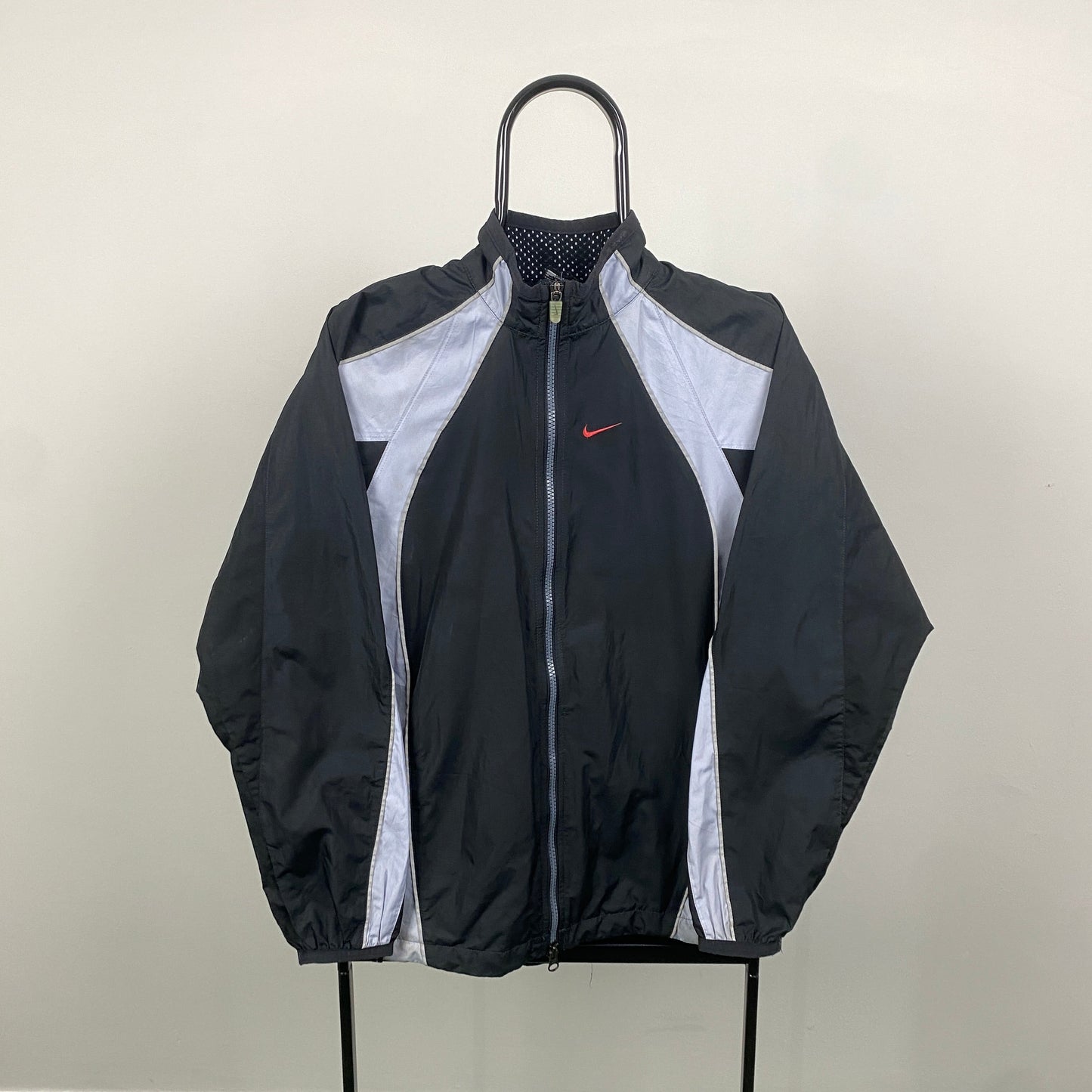 00s Nike Windbreaker Jacket Black Small