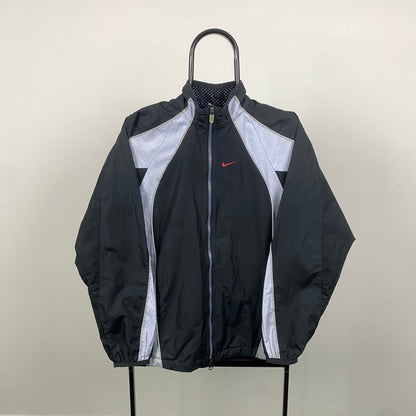 00s Nike Windbreaker Jacket Black Small