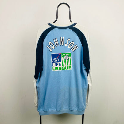 Retro 90s Middlesex Cricket Club Sweatshirt Blue XXL