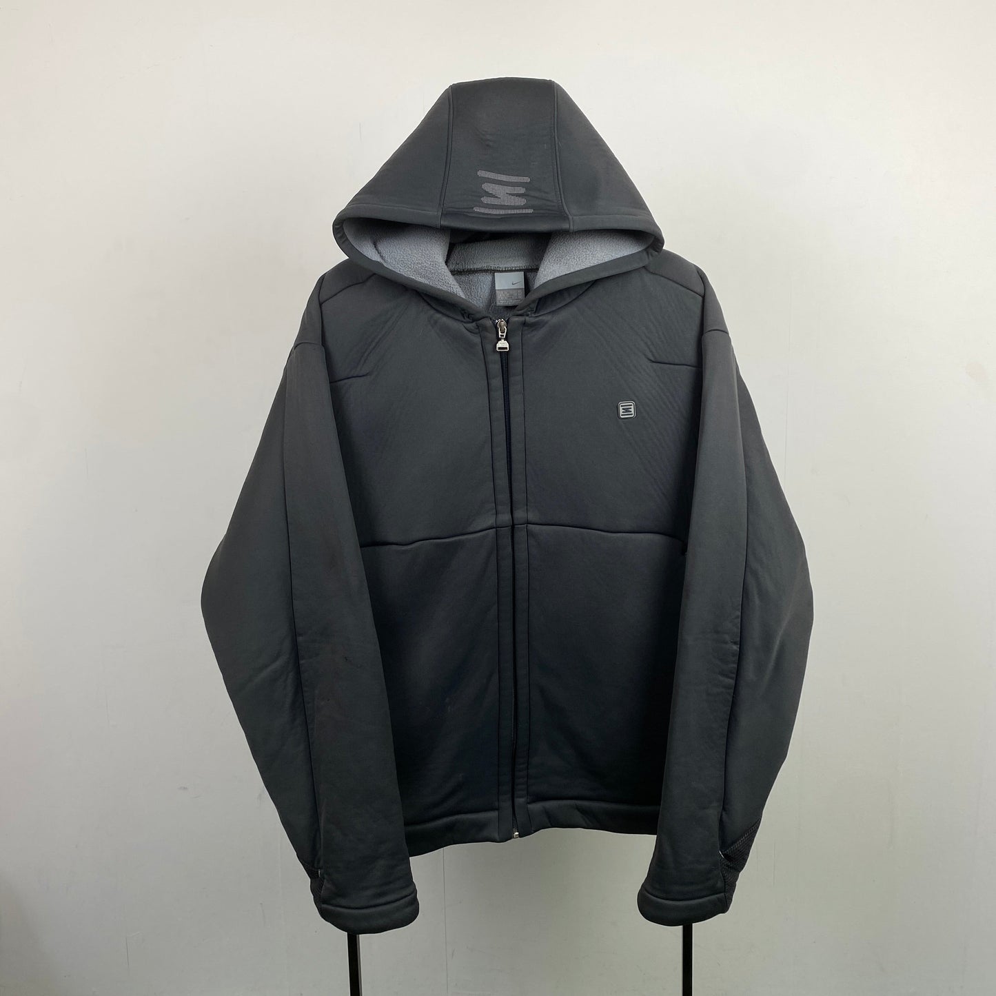 90s Nike Shox Soft Shell Hoodie Grey XL