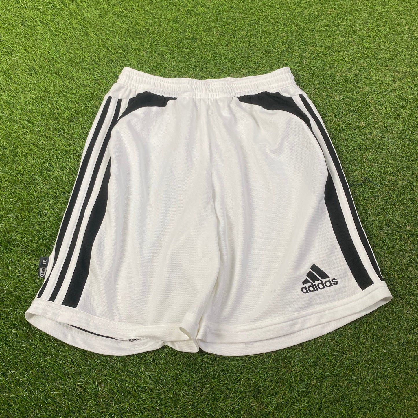 00s Adidas Football Shorts White Small