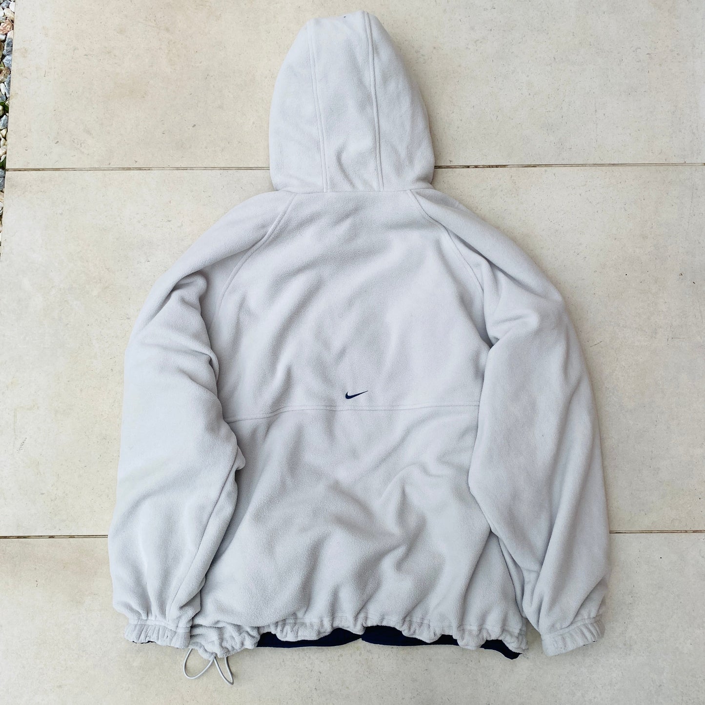 90s Nike Reversible Sidewinder Fleece Jacket Brown Blue Medium