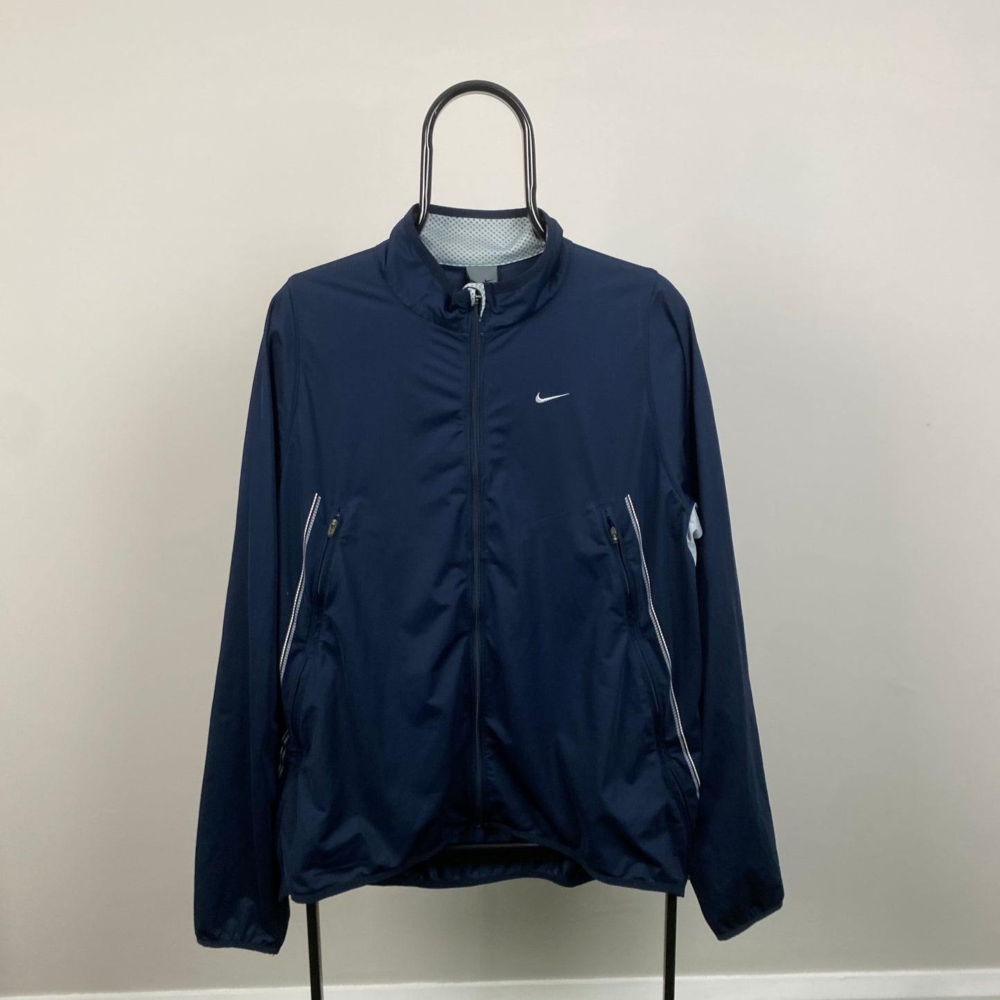 00s Nike Soft Shell Windbreaker Jacket Blue XL
